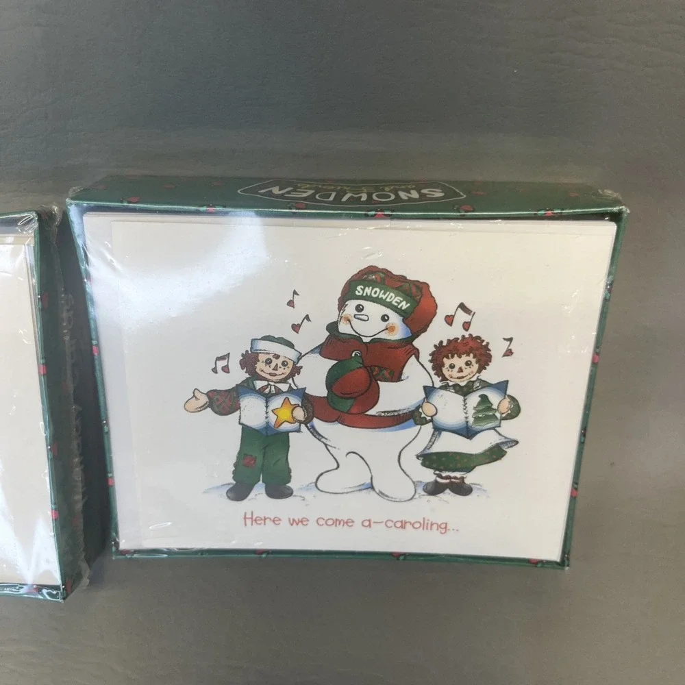 Raggedy Ann & Andy Snowden & Friends 18 Holiday Cards Sealed Vintage 90s lot